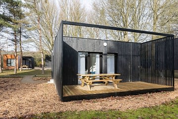 Camping des Gayeulles, Citylodge Thabor, terrasse ©Simon Bourcier