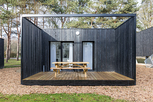 Camping des Gayeulles, Citylodge Gabriel, terrasse ©Simon Bourcier