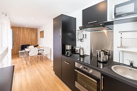 Camping des Gayeulles, Citylodge Odorico, cuisine ©Simon Bourcier