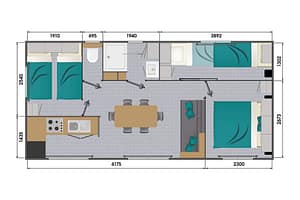 Cottage 6P 3CH 4f Classic - Plan