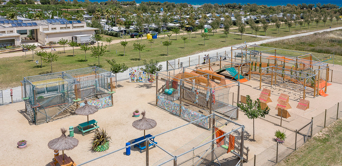 Amfora campsite - Activities and entertainment - Challenge Park, Play area with obstacle course