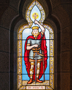 Manoir de Kerlut - Stain-glass window in the manor chapel