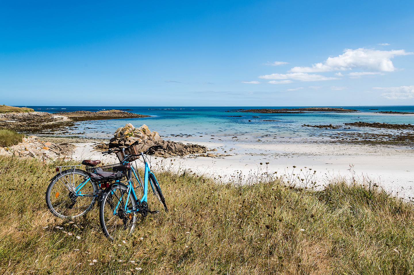 Île de Batz plage et vélos