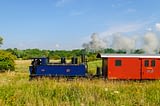 Domaine de Drancourt - Baie de Somme - Vieux train à vapeur - Le Crotoy