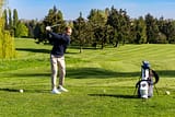 Primer plano de un golfista - Golf Crécy-la-Chapelle - Domaine de Crecy