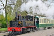 Domaine de Drancourt - Baie de Somme - Vieux train à vapeur - Le Crotoy
