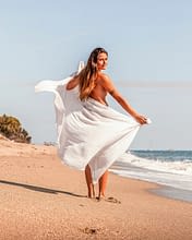 Domaine de Bagheera, Strand, Frau auf dem Strand
