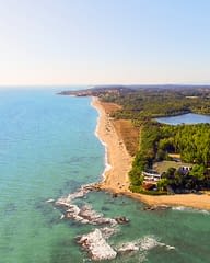 Domaine de Bagheera, Beach, Aerial view
