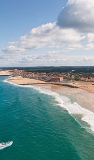 Bestemming Landes - Luchtfoto van Capbreton