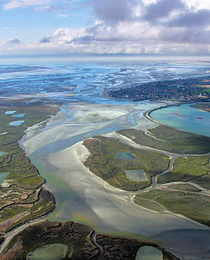Vue aérienne de la Baie de Somme ©Somme Tourisme