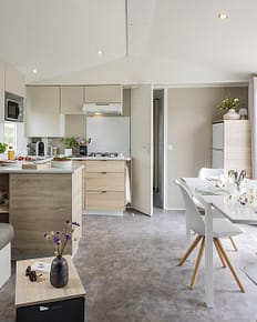 Mobil-home Castel Palace **** 6 personnes - 3 chambres - Salon - Camping Country Park Le Touquin