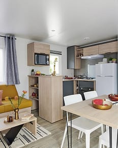 Mobil-home Lodge 6 personnes - 3 chambres - Salon / Séjour - Camping Country Park Le Touquin