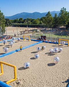 Camping la Sirène - Clubs enfants et adolescents - Vue aérienne Bubble foot