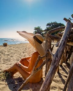 Domaine de Bagheera, Plage, Femme sur la plage