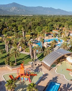 Camping la Sirène - Vue aérienne du parc aquatique