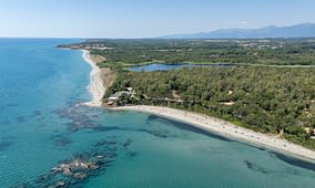 Domaine de Bagheera - Vue aérienne du camping et son accès direct à la mer