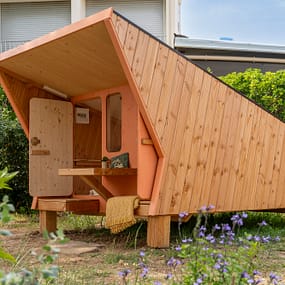 Beauregard Plage Campsite - Stopover Cabin - Exterior view of cabin
