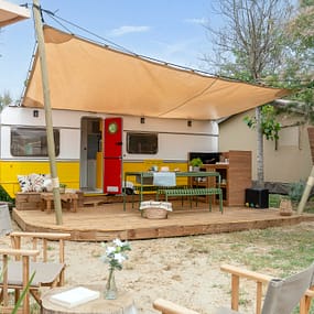 Beauregard Plage Campsite - Caravane Happy Days - Campsite - View of caravan