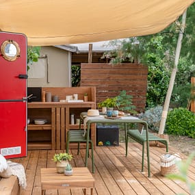 Beauregard Plage Campsite - Caravane Happy Days - Terrace