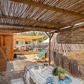 Camping Beauregard Plage - Caravane Surf - veranda