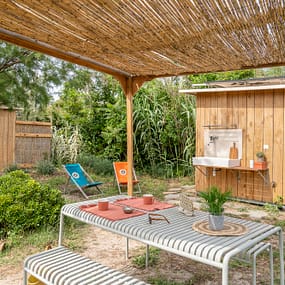 Beauregard Plage Campsite -  Luxe Caban O Camping Pitch - General view of pitch