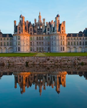 Le Parc du Val de Loire - Loir et Cher - Le palais de Chambord au coucher du soleil