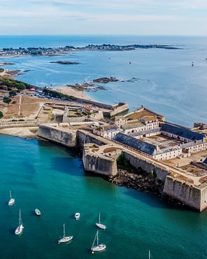 Le Moténo - Morbihan - Aerial view of Port-Louis citadel