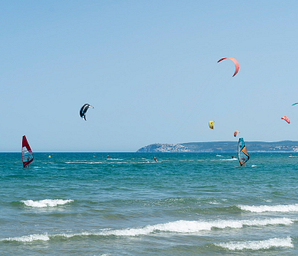 Amfora campsite - The beach - Kitesurfing and windsurfing courses