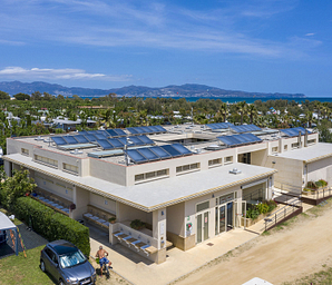 Amfora campsite - Services and shops - Aerial view of one of the sanitary blocks