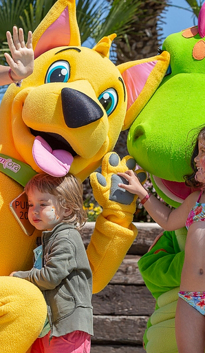 Camping Amfora - Le camping - Aniation pour les efants avec les mascottes