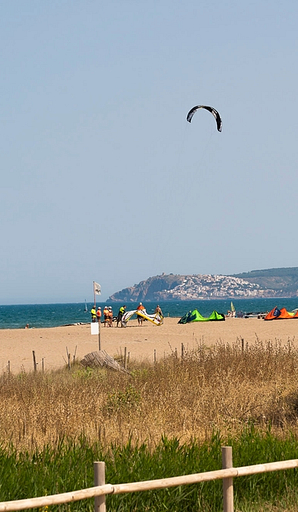 Camping Amfora - La playa - Clase de kitesurf