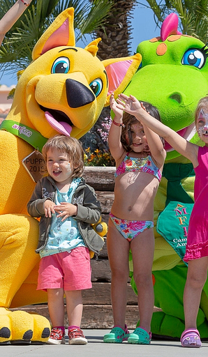 Camping Amfora - Tout pour les enfants - Les enfants et les mascottes du club