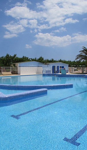 Amfora campsite - History of the campsite - View of the swimming pool in the swimming pool complex in the 2010s