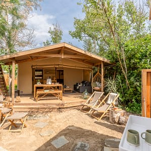 Camping Beauregard Plage - Domaine - Tente lodge Bohème