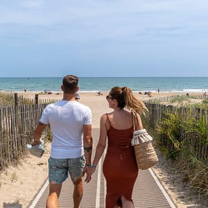 Camping Beauregard Plage - Domaine - Chemin vers la palge depuis le camping