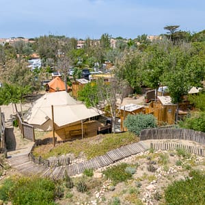 Camping Beauregard Plage - Domaine - Vue du quartier nomade