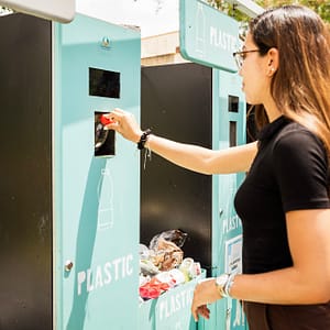 Beauregard Plage Campsite - Recycling House - Bottle and Glass Bin