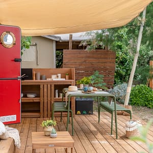 Camping Beauregard Plage - Caravan Happy Days - Terras