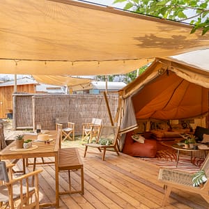 Camping Beauregard Plage - Duo Tenten Dunes - Grote tent met terras