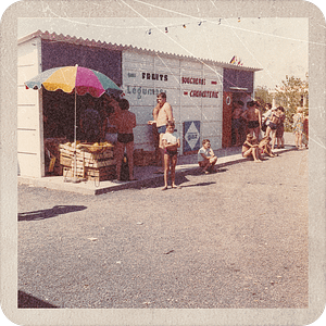 Camping Le Brasilia, geschiedenis, winkelcentrum in 1968