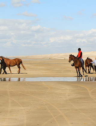 Balade à cheval sur la plage en Baie de Somme ©Somme Tourisme, NicolasBryant