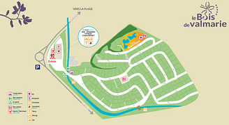 Mapa Camping Le Bois de Valmarie