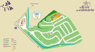 Camping Le Bois de Valmarie - Mapa