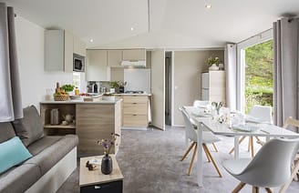 Mobil-home Castel Palace **** 6 personas - 3 habitaciones - Salón - Camping Country Park Le Touquin