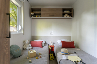 Camping la Sirène - Hébergements - Sirène 3 Confort- 6 personnes - 3 chambres - Chambre enfants