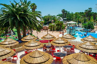 la Sirène campsite - Sirène Holidays Group - 2014, restaurant by the swimming pool, Sirène Beach