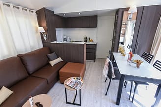 La Sirene campsite - Accommodation - Sirene 3 Confort - 6 persons - 3 bedrooms - Living room