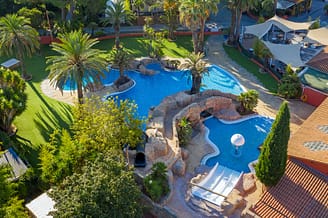 la Sirène campsite - Water park - Aerial view of the Hippocampe swimming pool