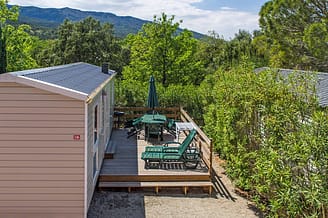 Campingplatz Le Bois de Valmarie - Mietunterkünfte - Sirène 2 - 4 Personen - 2 Zimmer - Außenbereich