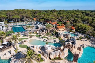 Camping Le Brasilia, waterpark Archipel, uitzicht op de lagune